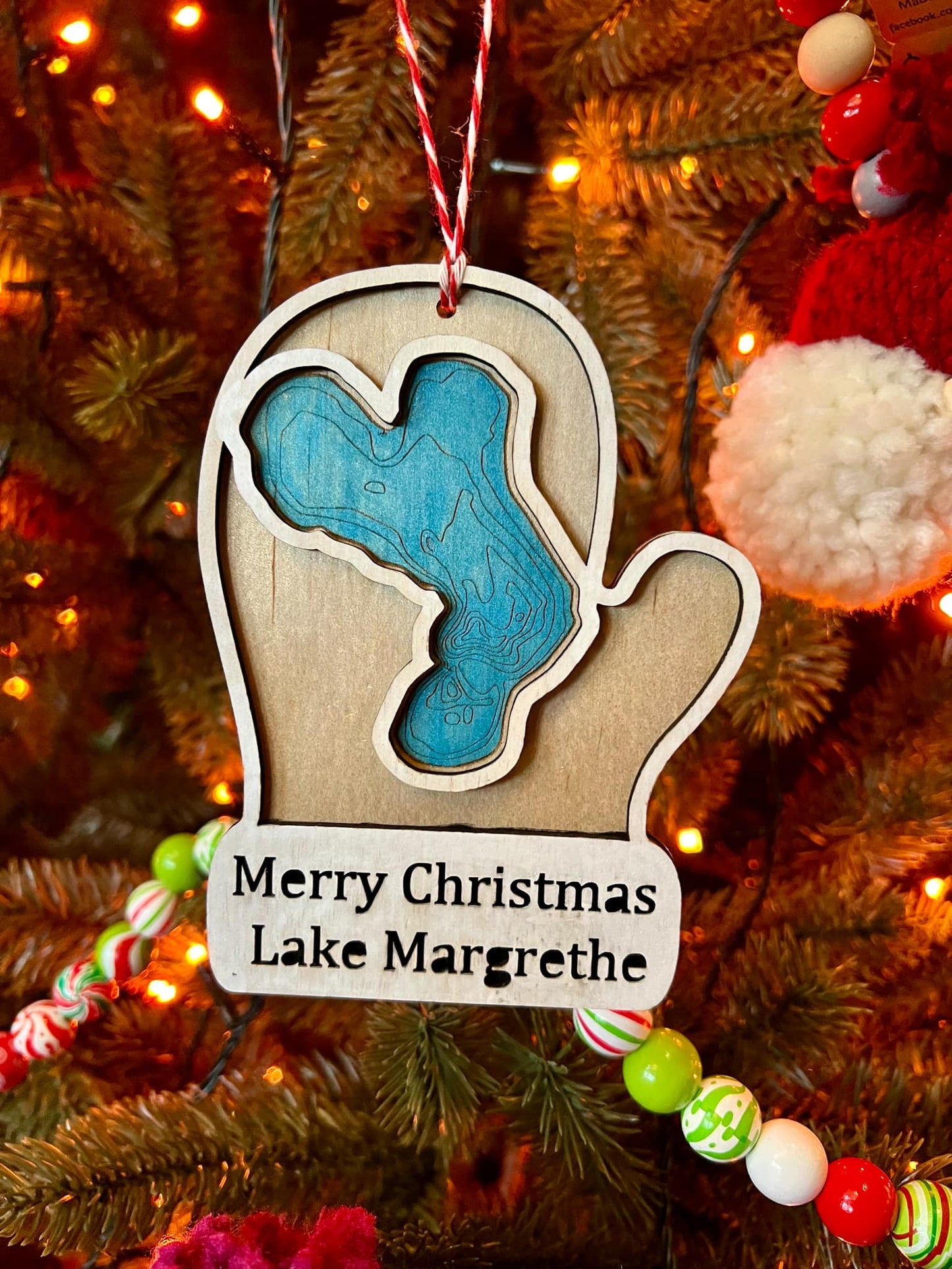 Two Layer Lake Margrethe Ornament